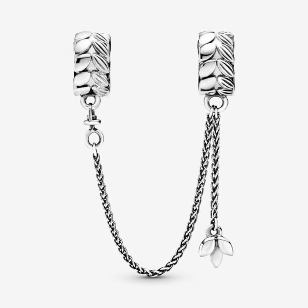 PANDORA 
Wheat Grains Safety Chain Clip Charm